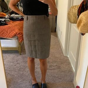 NWT Elegant Gray Tiered Skirt